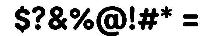 Moderat Rounded Extra Bold Font OTHER CHARS
