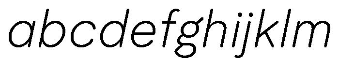 Moderat Rounded Extra Light Italic FONT