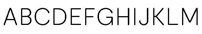 Moderat Rounded Extra Light Font UPPERCASE