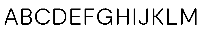 Moderat Rounded Light Font UPPERCASE