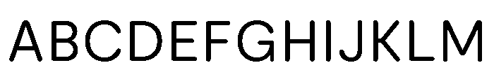 Moderat Rounded Regular Font UPPERCASE