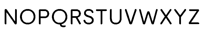 Moderat Rounded Regular Font UPPERCASE
