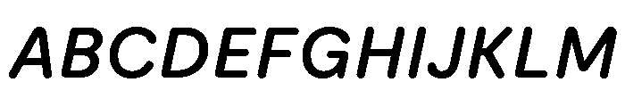 Moderat Rounded Semi Bold Italic Font UPPERCASE