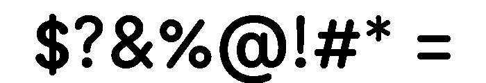 Moderat Rounded Semi Bold Font OTHER CHARS