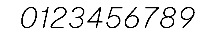 Moderat Rounded Thin Italic Font OTHER CHARS