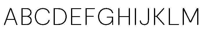 Moderat Rounded Thin Font UPPERCASE