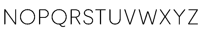Moderat Rounded Thin Font UPPERCASE
