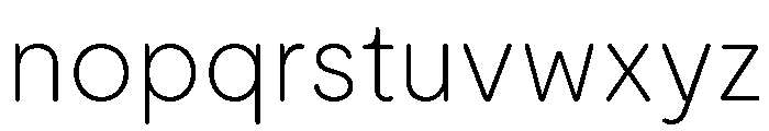 Moderat Rounded Thin Font LOWERCASE