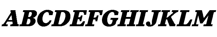 Moderat Serif Black Italic Font UPPERCASE