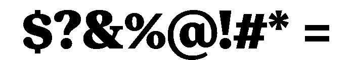 Moderat Serif Black Font OTHER CHARS