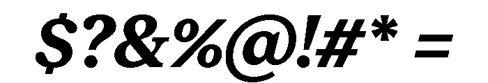 Moderat Serif Bold Italic Font OTHER CHARS