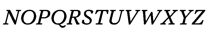 Moderat Serif Book Italic Font UPPERCASE