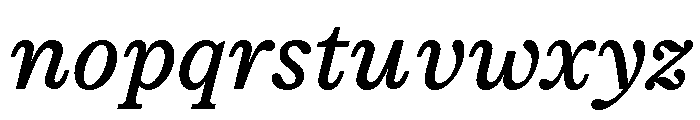 Moderat Serif Book Italic Font LOWERCASE
