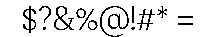 Moderat Serif Extra Light Font OTHER CHARS