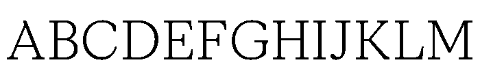 Moderat Serif Extra Light Font UPPERCASE