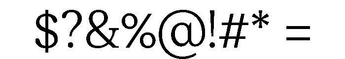 Moderat Serif Light Font OTHER CHARS