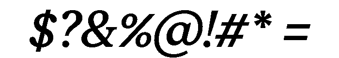 Moderat Serif Medium Italic Font OTHER CHARS