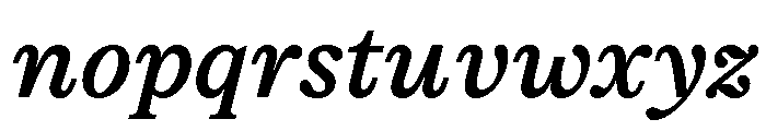 Moderat Serif Medium Italic Font LOWERCASE