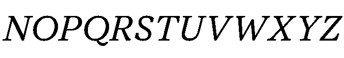 Moderat Serif Regular Italic Font UPPERCASE