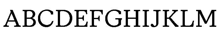 Moderat Serif Regular Font UPPERCASE
