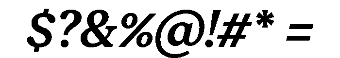 Moderat Serif Semi Bold Italic Font OTHER CHARS