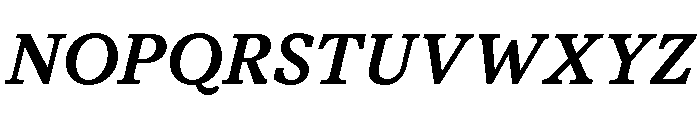 Moderat Serif Semi Bold Italic Font UPPERCASE