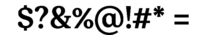 Moderat Serif Semi Bold Font OTHER CHARS