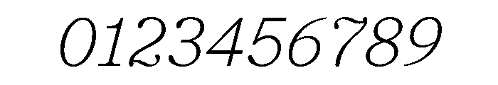 Moderat Serif Thin Italic Font OTHER CHARS