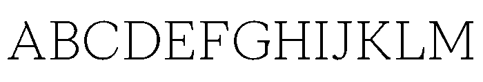 Moderat Serif Thin Font UPPERCASE