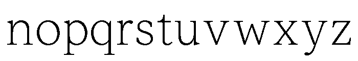 Moderat Serif Thin Font LOWERCASE