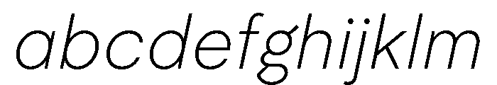 Moderat Thin Italic FONT