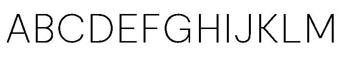 Moderat Thin Font UPPERCASE