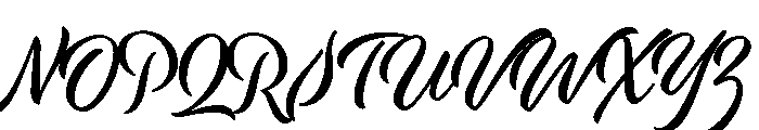 Modish Regular Font UPPERCASE