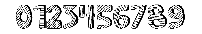 Mondiale Block Striped Font OTHER CHARS