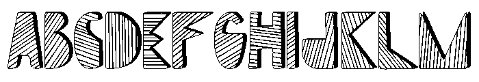 Mondiale Block Striped Font UPPERCASE
