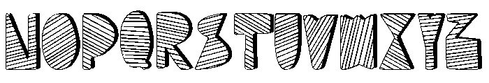 Mondiale Block Striped Font UPPERCASE
