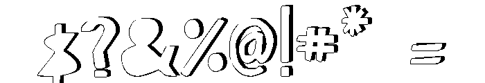 Mondiale Block Font OTHER CHARS