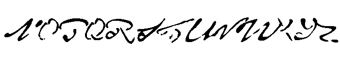 Monet Impressionist Font UPPERCASE