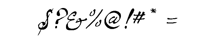 Monet Regular Font OTHER CHARS