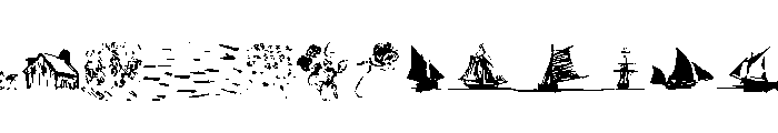 Monet Sketches Font LOWERCASE