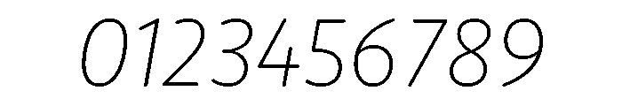 Moniker Extra Light Italic Font OTHER CHARS