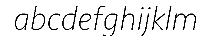 Moniker Extra Light Italic FONT