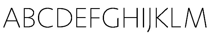 Moniker Extra Light Font UPPERCASE