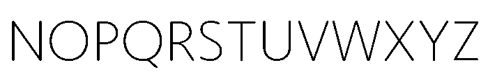 Moniker Extra Light Font UPPERCASE