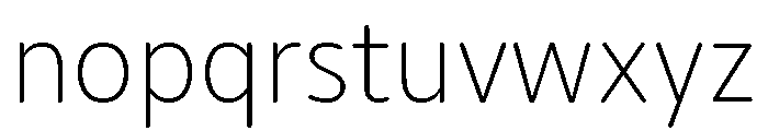 Moniker Extra Light Font LOWERCASE