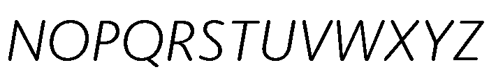 Moniker Light Italic Font UPPERCASE