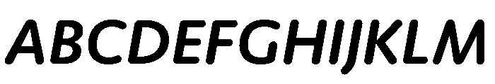 Moniker Medium Italic Font UPPERCASE
