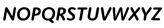 Moniker Medium Italic Font UPPERCASE