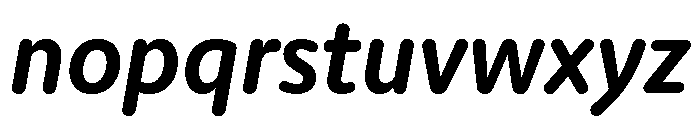 Moniker Medium Italic Font LOWERCASE