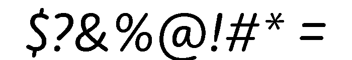 Moniker Regular Italic Font OTHER CHARS